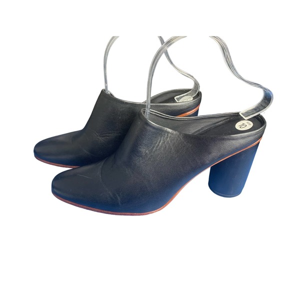 Rachel Comey Scarpa Leather Mules in Polished Black - Picture 2 of 14